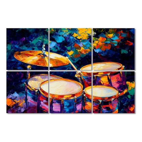 Paneles acústicos artísticos 6 unidades, absorbentes de sonido, 48"x72", adhesivos, para estudios y oficina miniatura 1