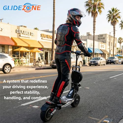 Image of GD83 Electric Scooter for Adults - 5600W Dual Motor, Up to 56 MPH, 62* Miles Long Range, 60V /30AH Battery, with Spare Tire & Aluminum Alloy Single Swing Arm, Foldable, 11 inch Off-Road Tires