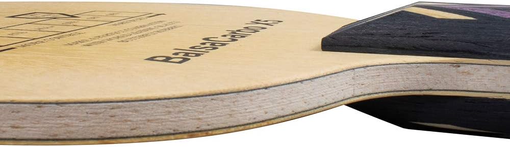 Butterfly Balsa Carbo X5 Table Tennis Blade - Balsa Wood Blade with 2 Carbon Plies - Offensive Attacking Blade - Professional Butterfly Table Tennis Blade - Available in AN, FL, and ST handle styles