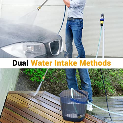 Rock&Rocker Electric Pressure Washer, 2150 Max Psi 2.6 Gpm Washer With 4 Nozzles Foam Cannon For Cars,Powerful Electric Power Car Washer With Hose Reel&Soap Tank,Cleans Cars/Fences/Patios #TOP1