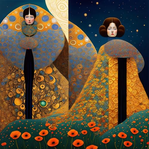 Tableau sur toile Klimt 58x90cm idéal pour sublimer le salon