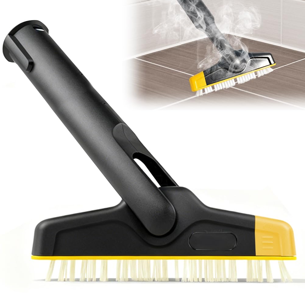 Kärcher XXL Grout Brush - Accessories for Steam Cleaner with Flexible Joint & Replaceable Brush Row, Hygienic Cleaning of Cement Grouts, Tile Grouts, Kitchen Counters & Walls