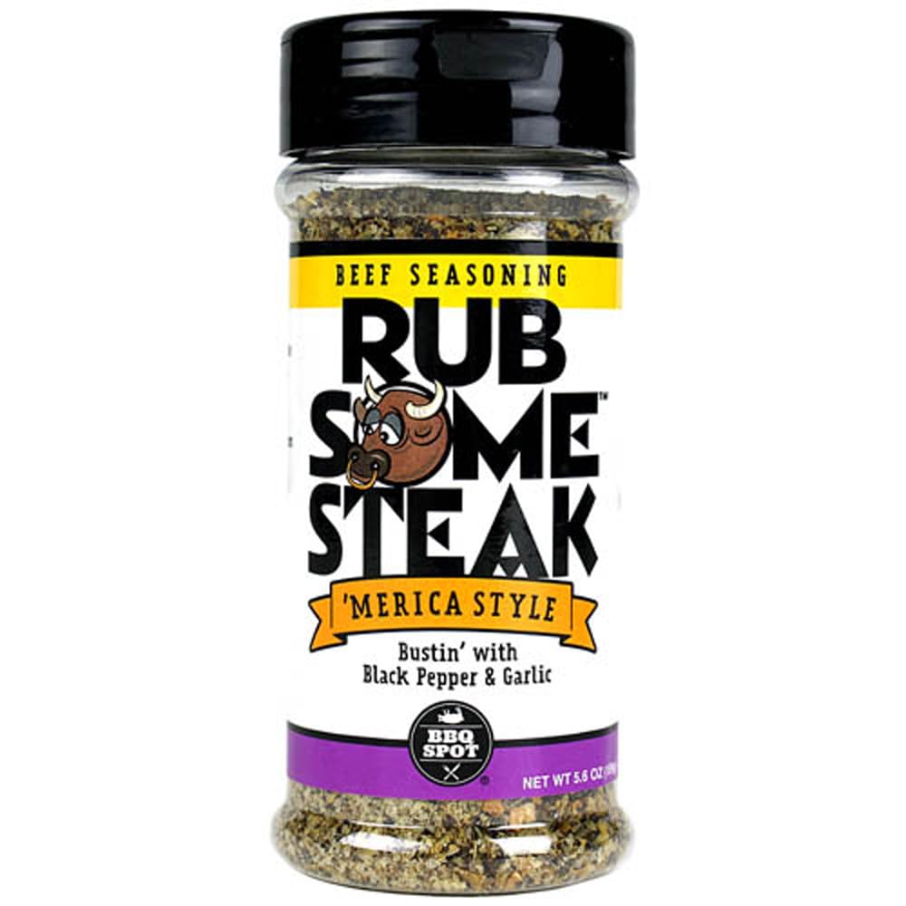BBQ Spot Rub Some Steak Black Pepper and Garlic Seasoning Rub 5.3 Ounce