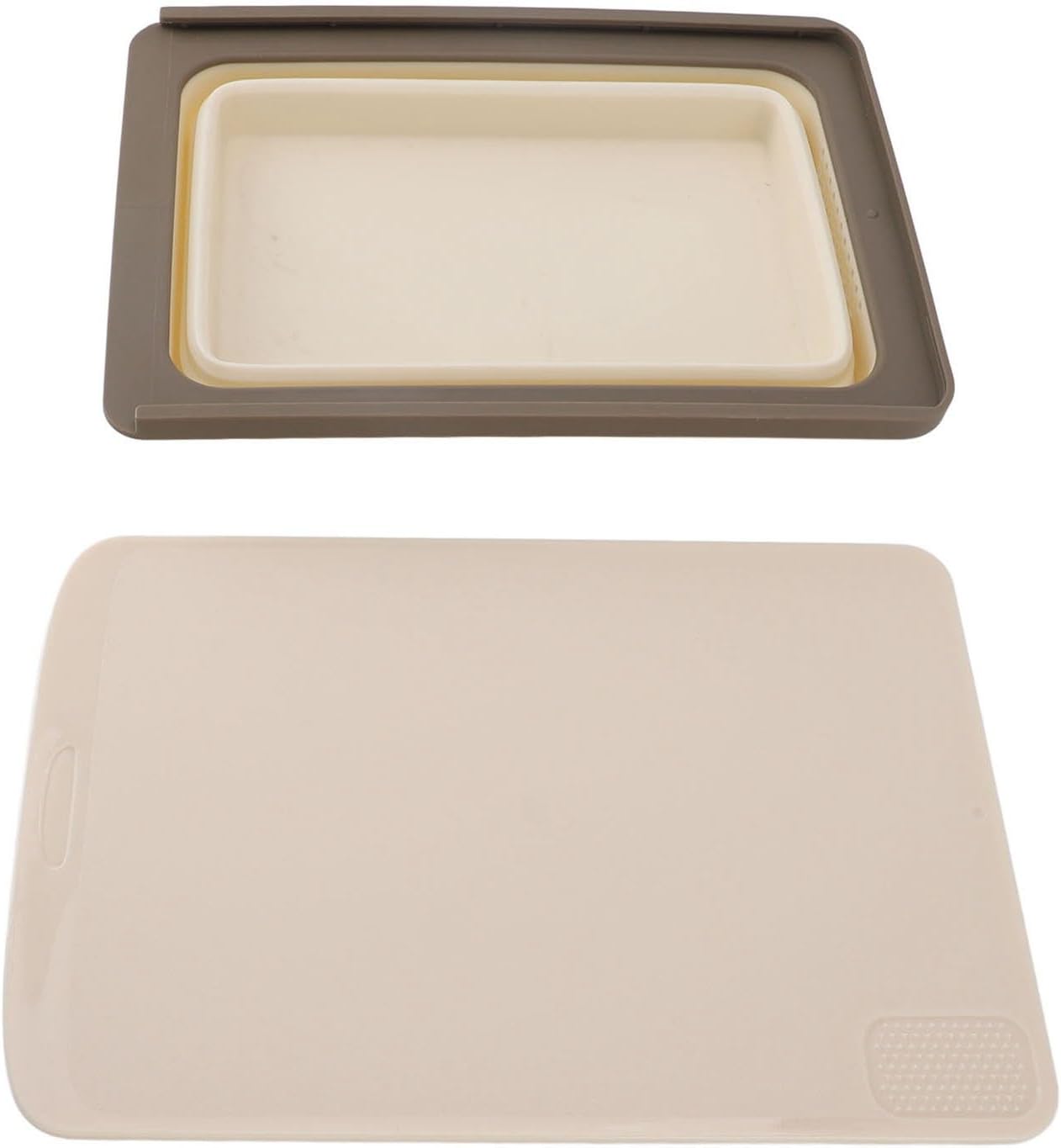 Tabla de cortar plegable para camping color caqui