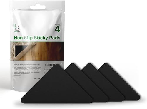 Ledgebay Pinzas para alfombras de área, paquete múltiple reutilizable, antideslizante, lavable, antideslizante, agarre para alfombras para suelos de