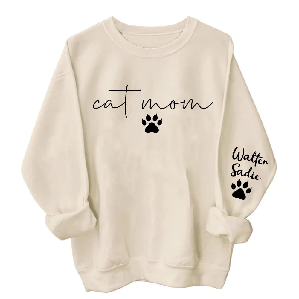 Cat Mama Sweatshirt - Cat Mom Gift for Women