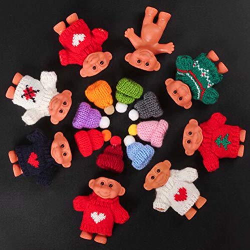 Mini Troll Dolls Lighter Pouches, Silicone Lighter Sleeves, Smoking Accessories (Lighter Not Included) Creative Lighter Case Cover Holder With Mini Costume And Hat (Random Hat Style (Black) #TOP6