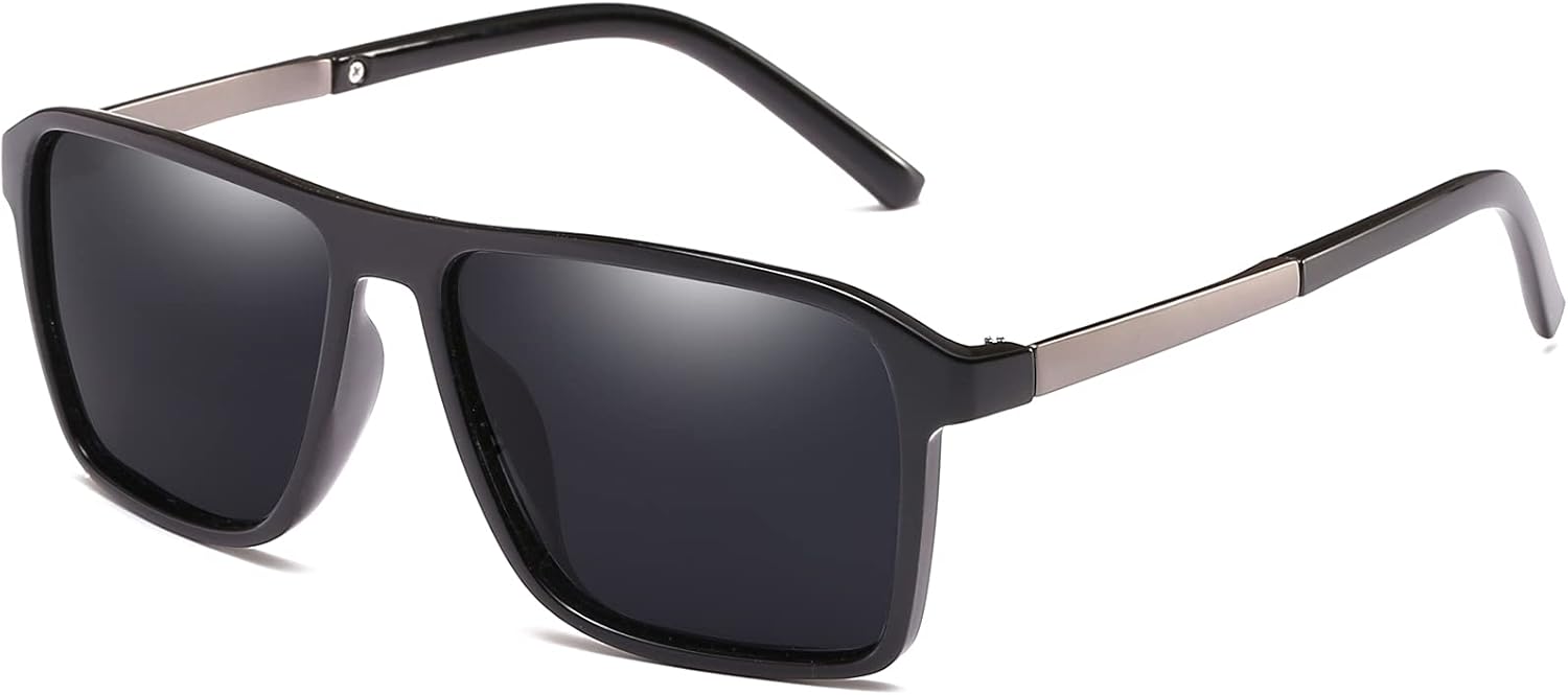 CYLEN Classic Square Sunglasses For Men Or Women Scratch