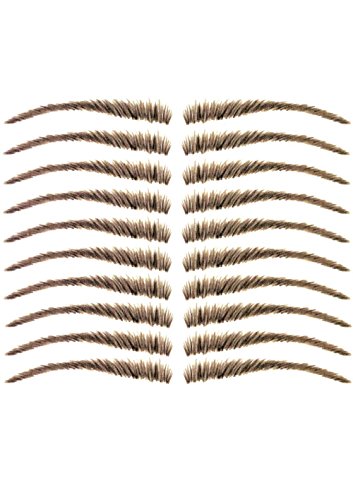 Temporary Eyebrow Tattoos #19 for Cancer, Alopecia and Hair Loss #19 Dark Brown