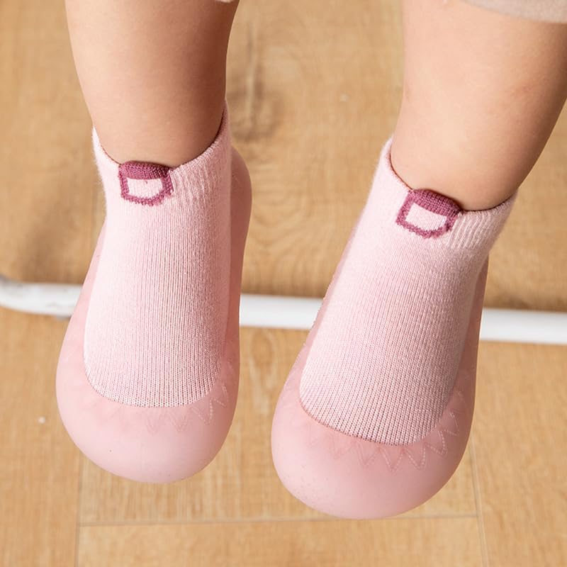 2 Pairs Baby Sock Shoes Infant Boys Girls Non Slip Shoes Slippers Toddler First Walking Shoes Slip-on Sneakers - Image 3
