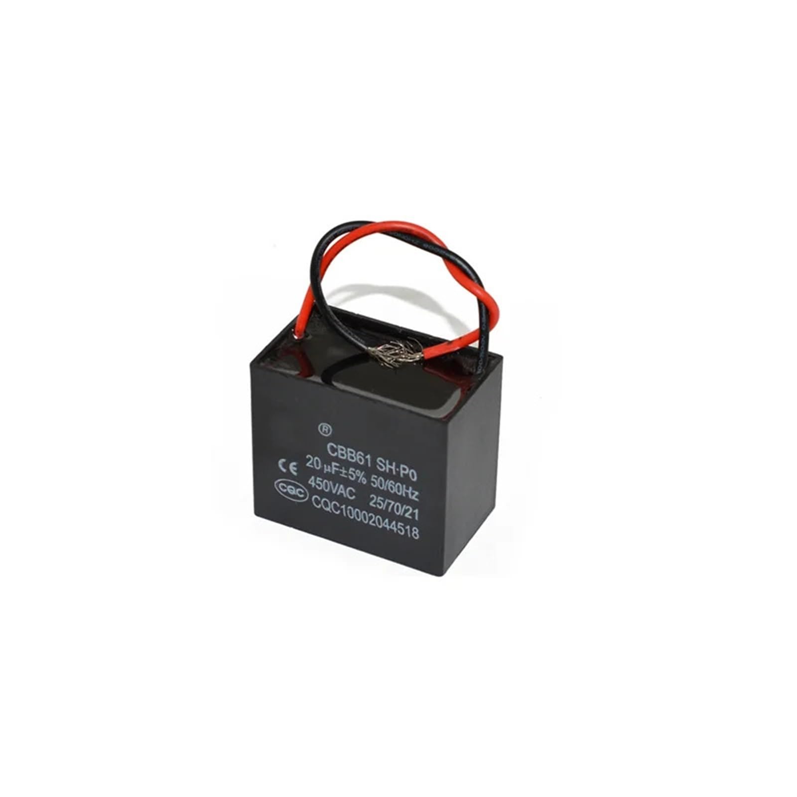 Condensador de arranque CBB61 1UF 1,2UF 1,5UF 2UF 3UF 4UF 5UF 8UF 10UF 12UF 20UF 450V AC for ventilador de techo de Motor condensador de funcionamiento (Size : 8UF)