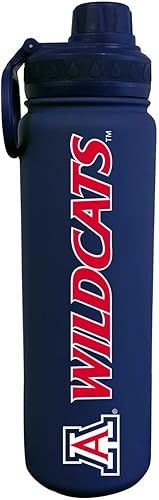 Miniatura 87 de Campus Colors Botella de Agua de Acero Inoxidable NCAA - Tapa de Rosca - 24 oz - Clip de Transporte - Mantiene tus Bebidas Calientes o Frías durante