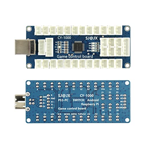 Image of SJ@JX Arcade Game USB Encoder Board Macro Command Zero Delay Gamepad Button Joystick Controller for Nintendo Switch PC PS3 Raspberry Pi