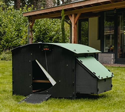 Nestera Plastic Chicken Coop - 25yr Lifespan, Large Ground Coop for 4-8 Chickens, Easy to Clean, UV Resistant, Predator Proof