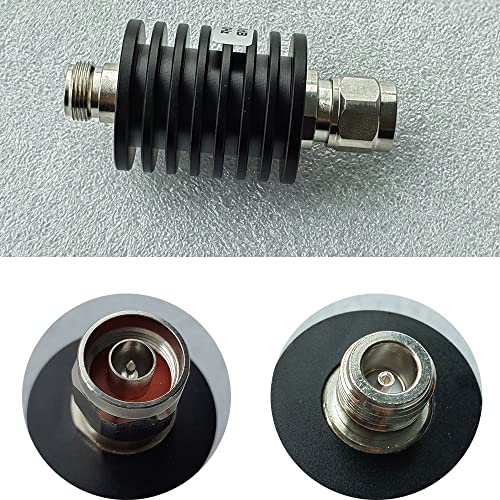 20db 25w n type rf attenuator - 50 ohm fixed coaxial attenuator dc-3ghz with n connector for rf testing ham radio amp signal generator