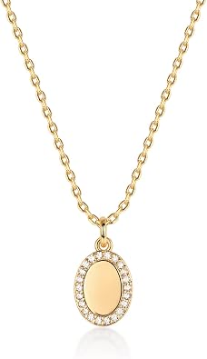 PAVOI Pendant Necklace for Women, 14K Gold Plated, Yellow Gold, Y