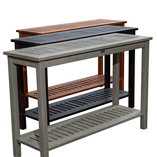 Dty Outdoor Living Longs Peak Eucalyptus Console Table, Espresso #TOP5