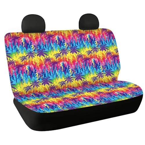 Housse de siège arrière de voiture palmier extensible pour SUV et camionnette