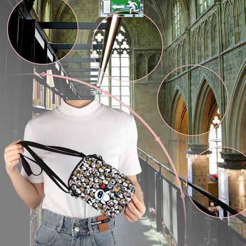 Image of W And E Love Crossbody Bag Cartoon Couples Animated Film Cinephile Gift