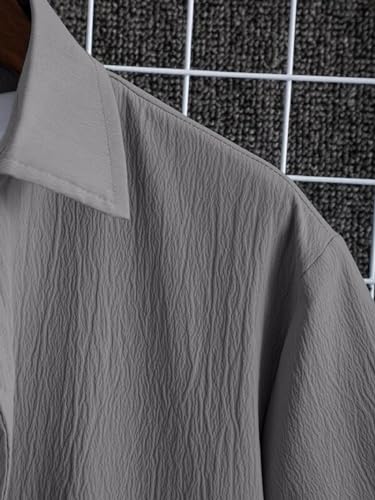 Image of ROYALICA Regular Fit Mens seer Shirt Grey S