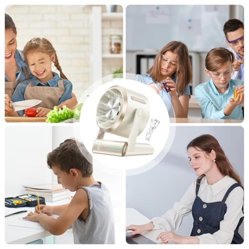 Ventilateur de bureau rechargeable compact et circulateur d'air portable