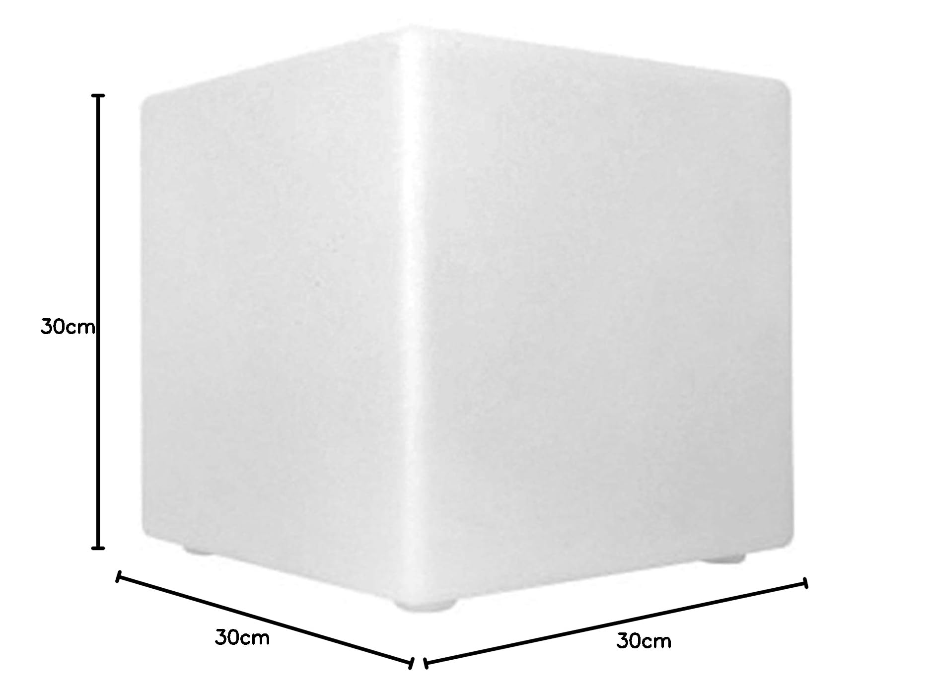 Kostka LED do użytku na zewnątrz z pilotem zdalnego sterowania – stołek RGB, zmiana kolorów, 16 kolorów, kostka do siedzenia i designerskie oświetlenie Cube, świecąca kostka jako siedzisko i