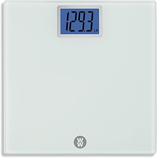 Weight Watchers Scales by Conair Scale for Body Weight, Digital Bathroom Scale in White