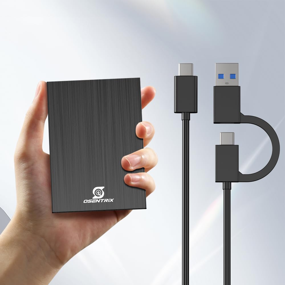 Amazon.com: OSENTRiX O2-BK 2TB USB 3.0 Pocket-Size Portable