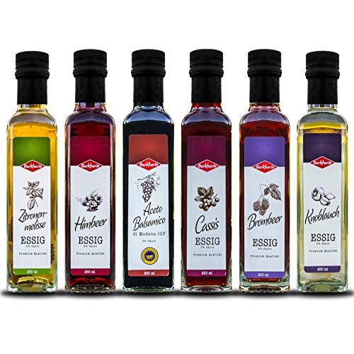 Fruchtessig - Paket ( 6 x 250ml verschiedene Sorten )