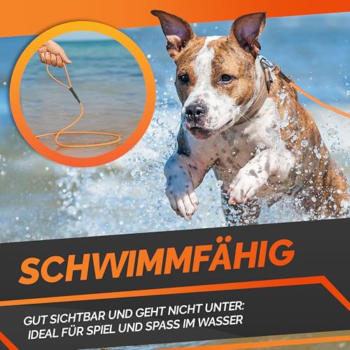 5m Schleppleine Hund – besonders leichte & schwimmfähige Trainingsleine aus Seil 3–50m | Flexible, reißfeste Hundeleine mit 360° Karabiner für Rückruftraining – ideal für kleine & große Hunde