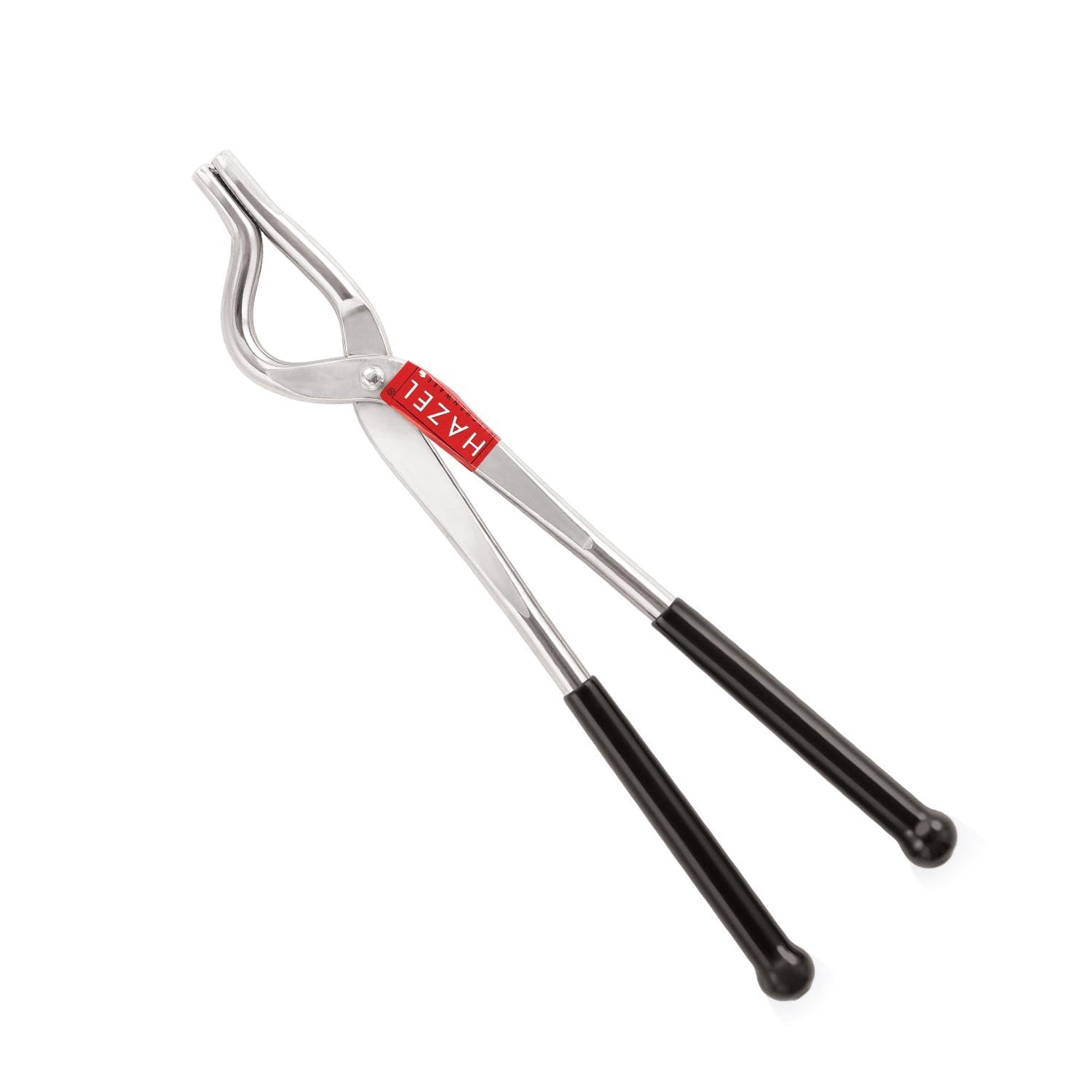 HAZEL Pinzas de acero inoxidable de una sola cara | Pakkad de 9 mm con agarre de goma | Soporte para utensilios de cocina Chimta