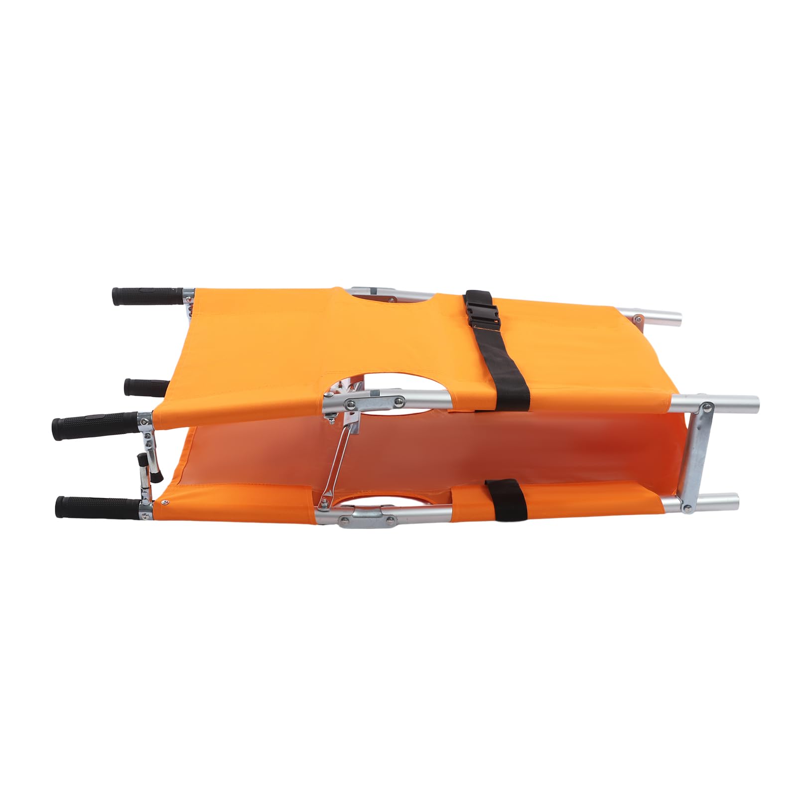 Mochila de rescate portátil, plegable, 150 kg, capacidad de carga máxima de 150 kg, camilla multifuncional con 2 cinturones de seguridad negros, para bomberos, servicios de emergencia
