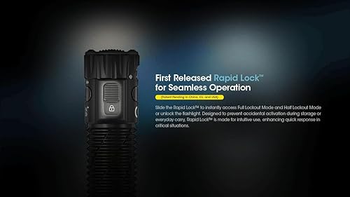 Miniatura 5 de EdisonBright Nitecore EDC33 4000 lúmenes LED USB-C recargable potente linterna táctica, batería, adaptador de carga de cordón de paracaídas