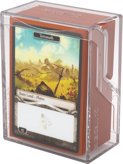 Gamegenic Bastion 50+ XL Deck Box - Compact, Secure, and Perfectly Organized for Your Trading Cards! Safely Protects 50+ Double-Sleeved Cards, White Color, Made