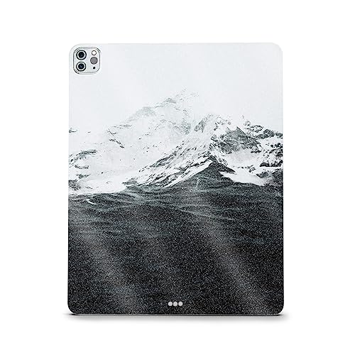 Image of MightySkins Carbon Fiber Skin Compatible with Apple iPad Pro 12.9 inch M2 6th Gen (2022) Full Wrap Kit - Mountain Waves | Protective Durable Textured Carbon Fiber Finish | Easy to Apply | Made in The USA