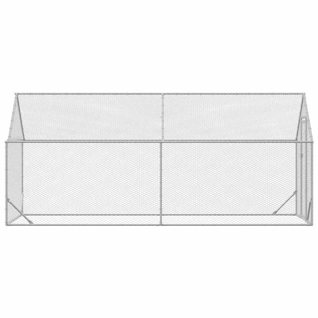 Genérico Jaula para Pollos Plateado 400x170x177cm Acero Galvanizado