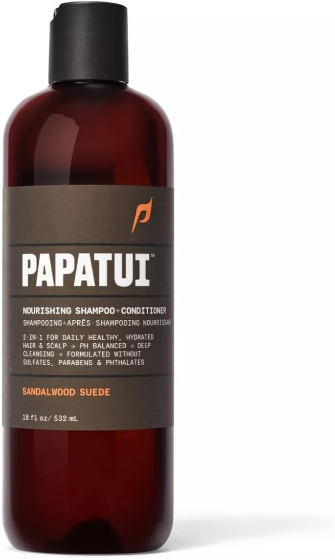 Nourishing Shampoo+Conditioner 2-in-1 Sandalwood Suede, Brown