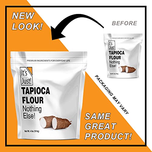 It's Just - Tapioca Flour (Starch), Natural Thickener, Non-Gmo, Gluten Substitute, 4Lbs #TOP5