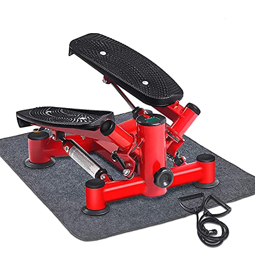 Image of Mini Stepper Fitness Cardio Exercise Trainer,Height Adjustable StepperTwisting Machine,Stepper Exercises Equipment with