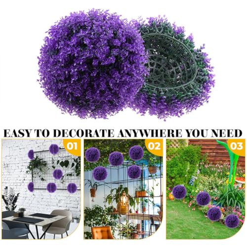 Eucalipto artificial colgante de plastico resistente para decorar exteriores 4