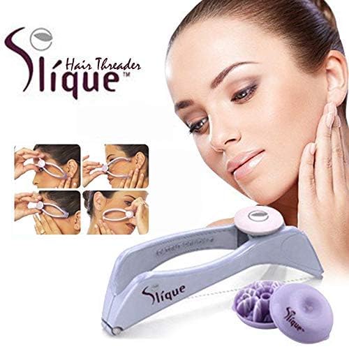 EXPORTTANZA Slique Eyebrow Face and Body Hair Threading Removal Epilator System Kit (Purple 1PCS) 2 51EBnI6qPfL