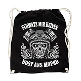 140 g/m² Rucksack Schwatz Mir keinen Rost ans Moped