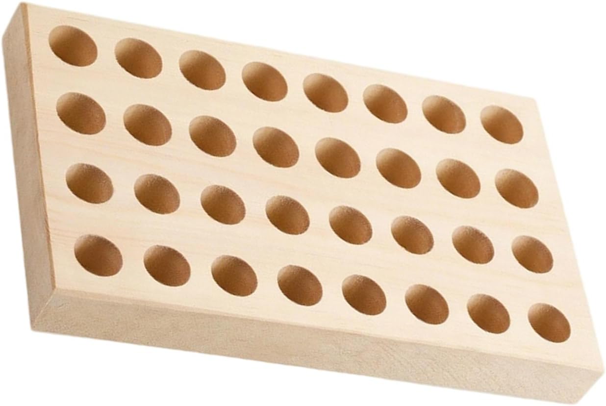 Green Oaken Jewelry Tool Storage Panel with Customizable Compartments for Stamping Handicraftsman Stamping Tool Storage