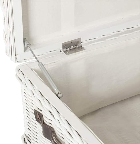 Miniatura 5 de SAFAVIEH Home Collection Navarro Mesa de centro de ratán blanco Blanco,Gris,https://www.amazon.com/dp/undefined