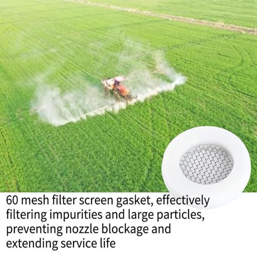 Boquillas de pulverización planas amarillas de 110° con juntas de filtrado para riego, 10 unidades 5