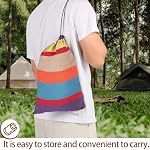 Hamac Portable pour le camping en plein air,450 lbs Capacité de poids: Compact et Portable uniquement 2 Minutes pour installer -Fabric confortable -Study et durable - Sac de transport inclus
