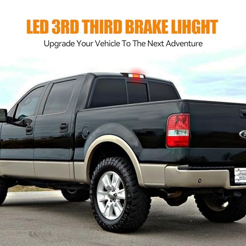 Image of Third 3rd Brake Light LED for 2004 2005 2006 2007 2008 Ford F150, High Mount Rear Brake Lights Assembly for 04-08 F-150, Waterproof Center Cab Cargo Lamp Stop Light