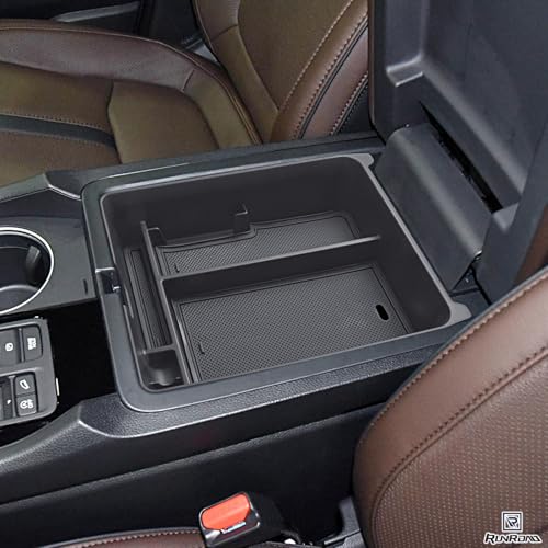 RUNROAD Center Console Organizer Compatible with Honda Pilot 2023-2026, 2024-2026 Ridgeline/ 2024-2026 Passport Accessories, Insert Console Tray Armrest Coin Container Secondary Storage Box,Black by RUNROAD - Image 5