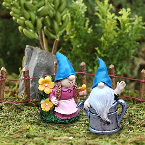 Bezalel Fairy Garden Accessories - Resin Waterproof Durable Miniature Figurines Mini Gnomes Miniature Gnome Figurines Fairy Garden Gnomes For Terrarium Bonsai Plant Pot Lawn - Fairy Garden Miniatures #TOP1