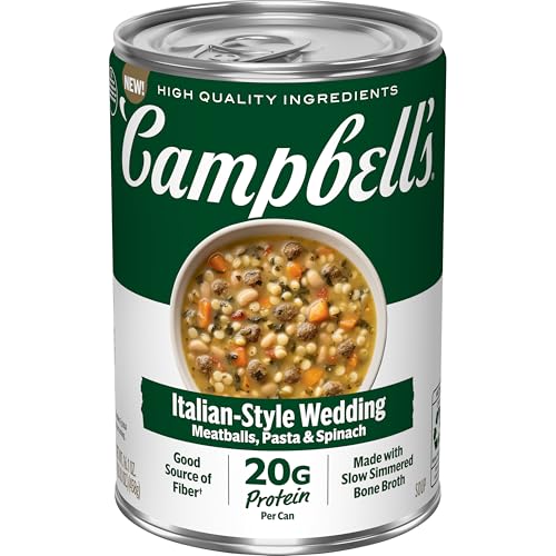 Campbell's Protein Italian Style Wedding Soup, 16.1 Oz